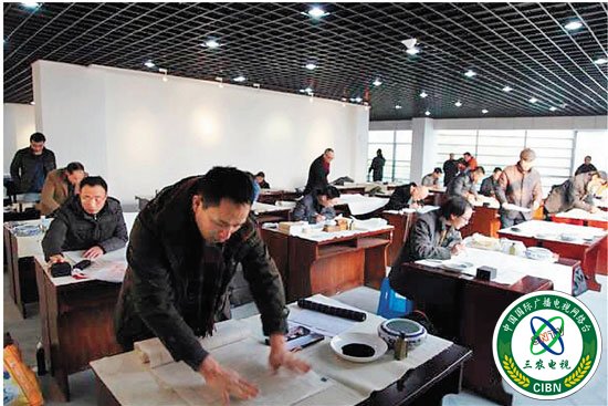 资料图：第五届中国书法兰亭奖佳作奖现场面试